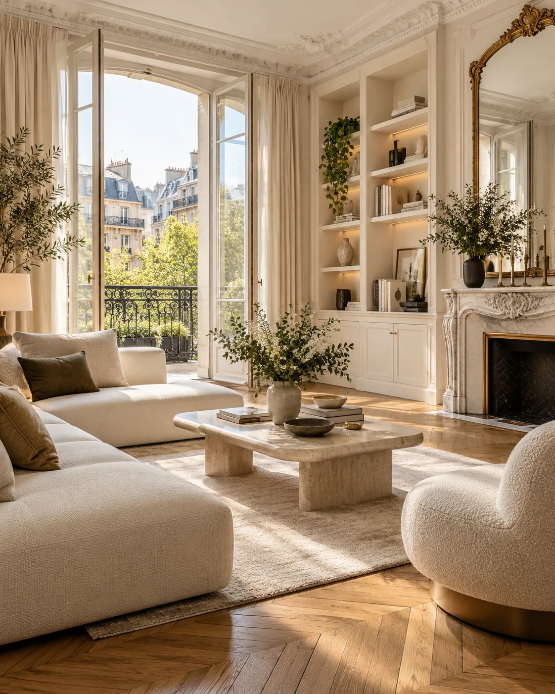 Séjour parisien lumineux